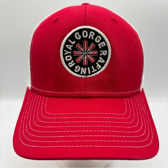 Ouray Sportswear Royal Gorge Rafting Colorado Red/White Mesh SnapBack Hat OSFM - Picture 1 of 8